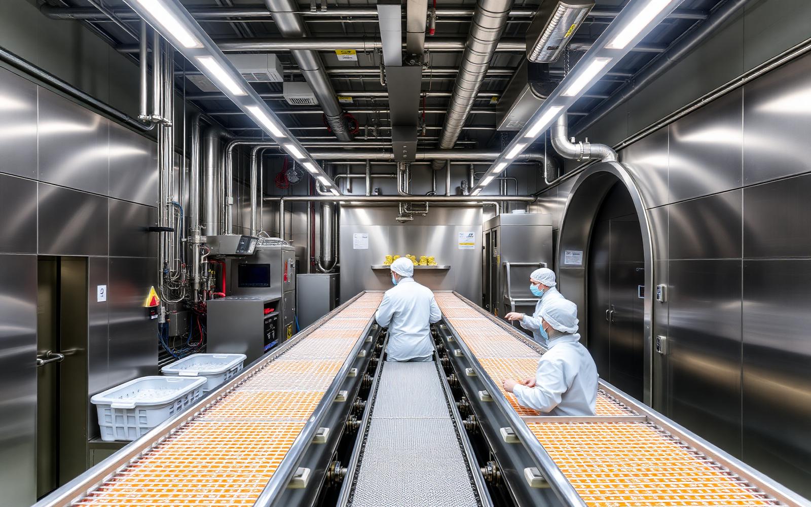 Inside the Freemaj freezing and packing facility
